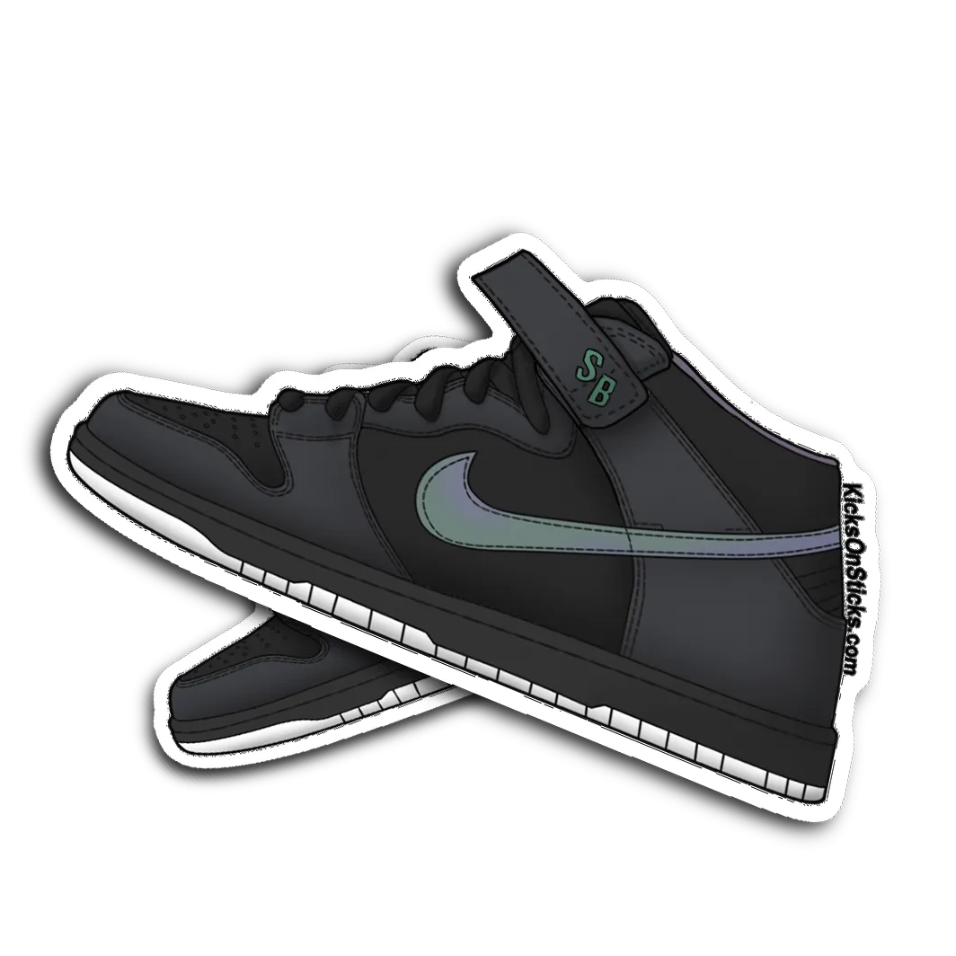 SB Dunk Mid "Northern Lights" Sneaker Sticker