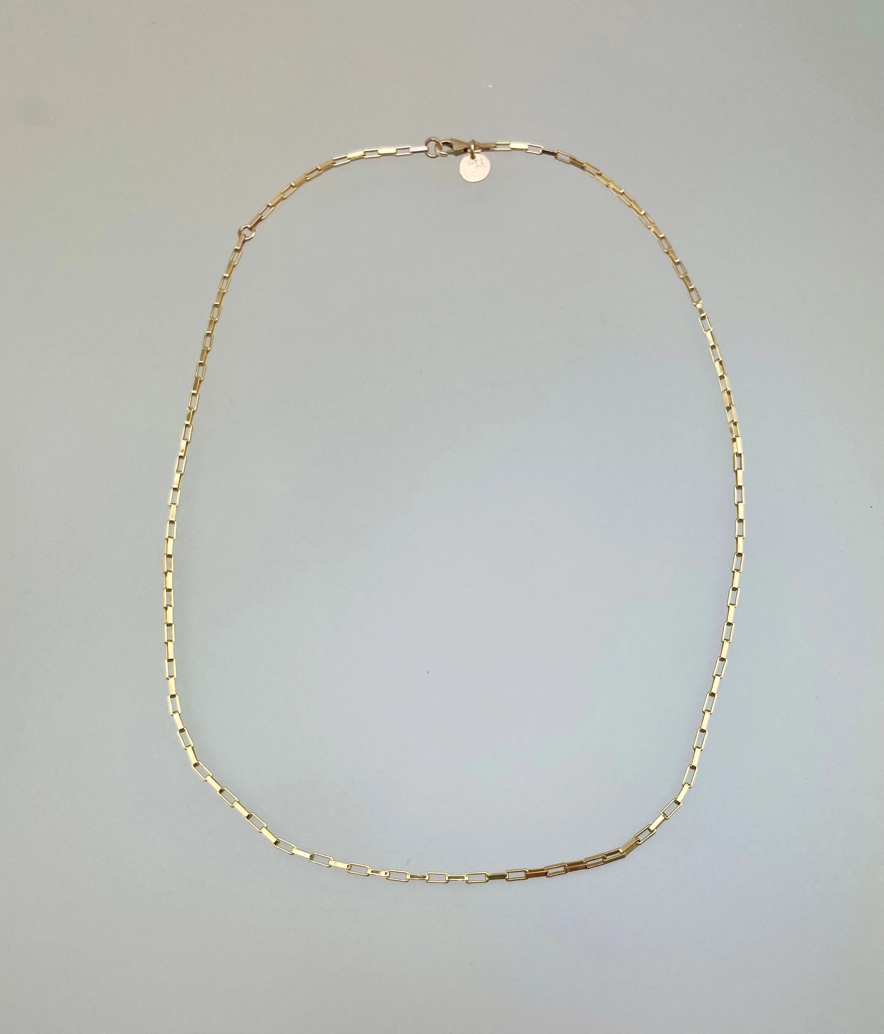 Shimmer Box Chain Necklace