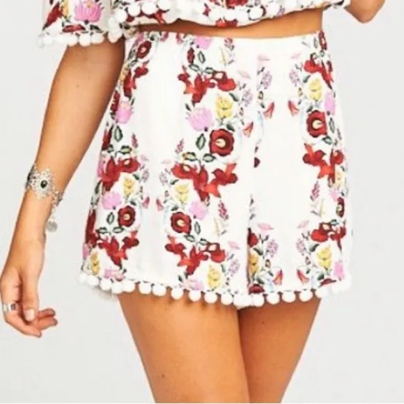 Show Me Your Mumu Sawyer Pom Pom Shorts w/pockets