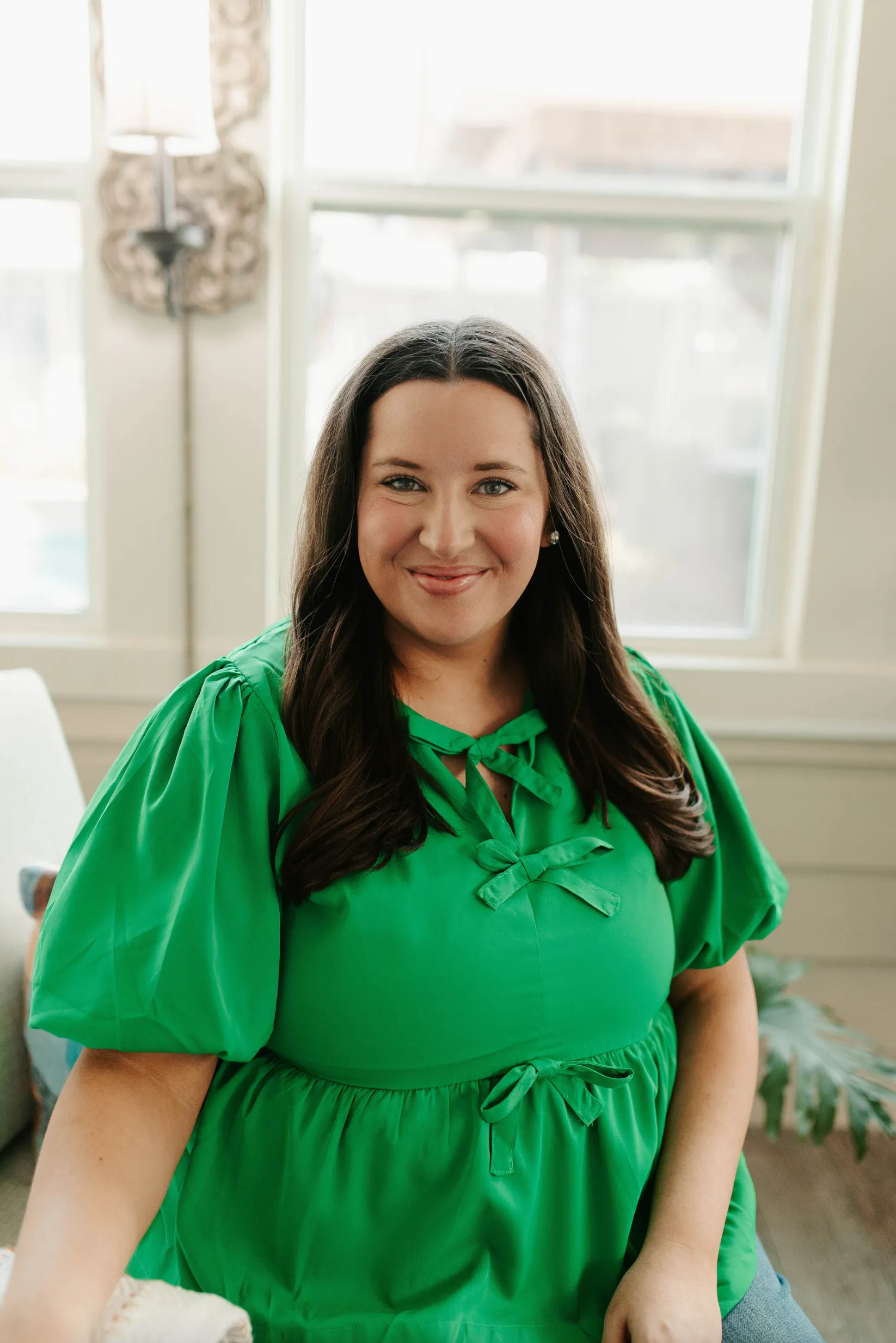 Simply Chic Bow Top -Green