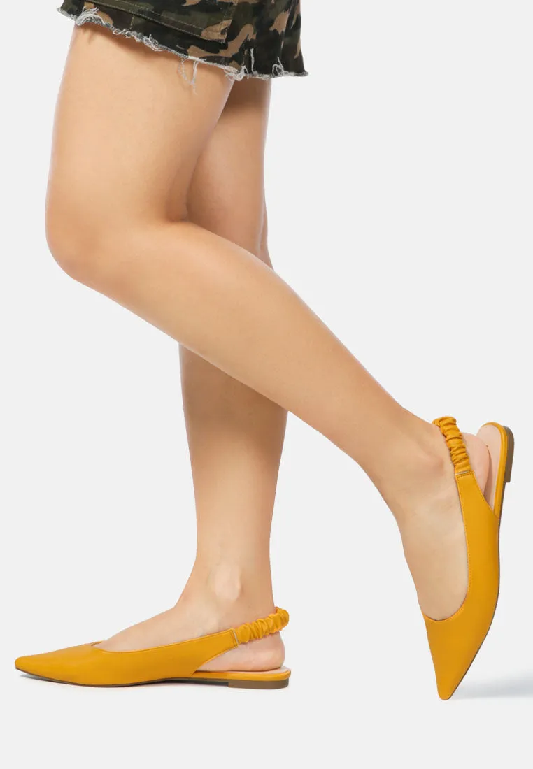 Sling Back Pointed Flats