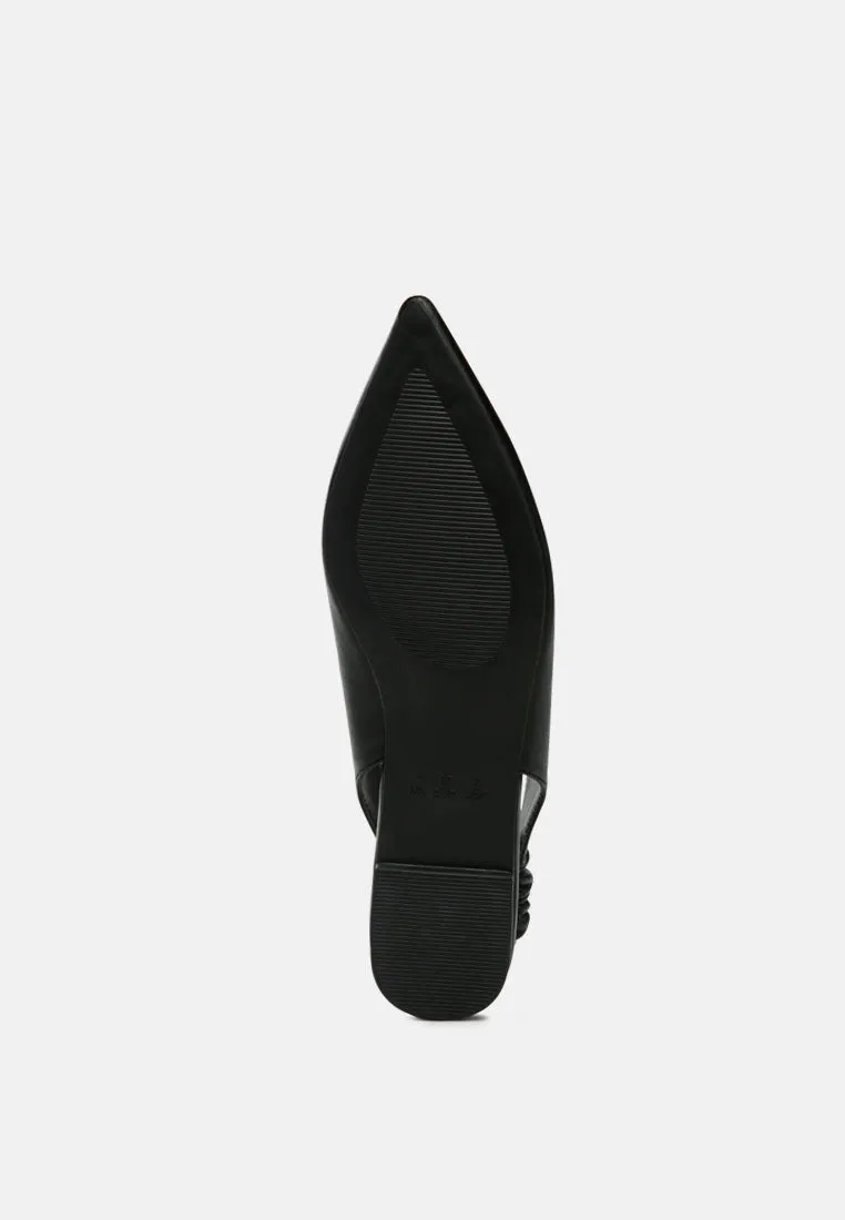 Sling Back Pointed Flats