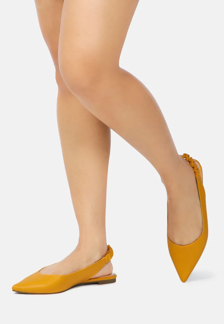Sling Back Pointed Flats