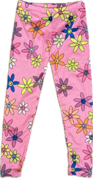 Social Butterfly- Happy Flowers Leggings