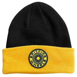 Spitfire - Classic 87 Swirl Patch Cuff Beanie Black/Gold