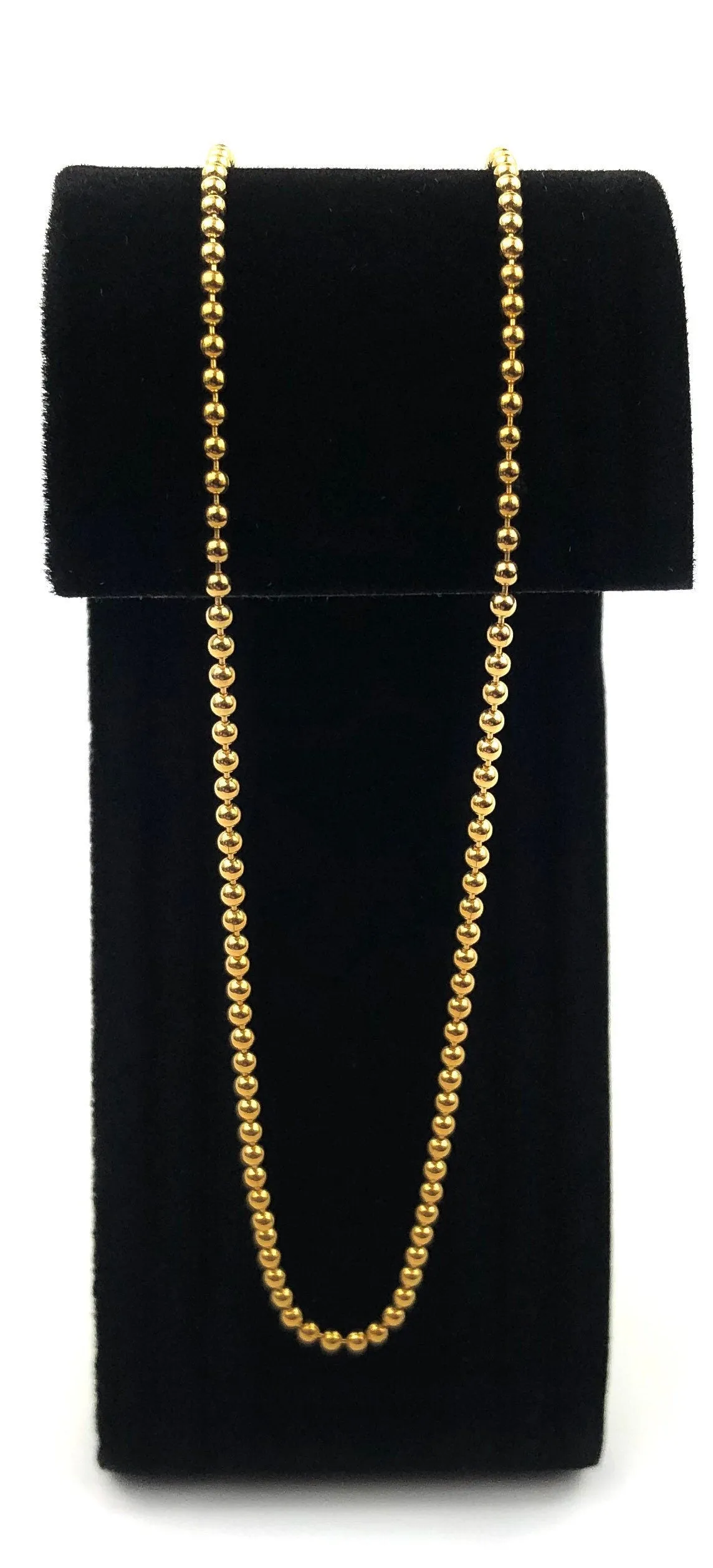 Stylish 16inch 1.5mm 14kGF Bead Chain Sku:401372016L