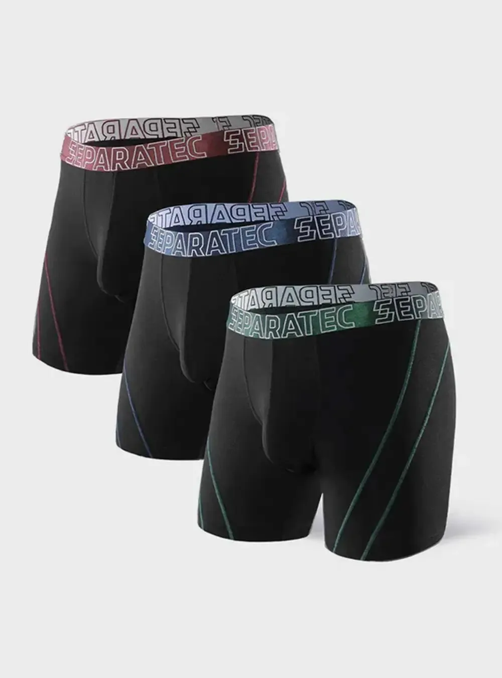 Stylish Bamboo Rayon Boxer Briefs 3 Pack