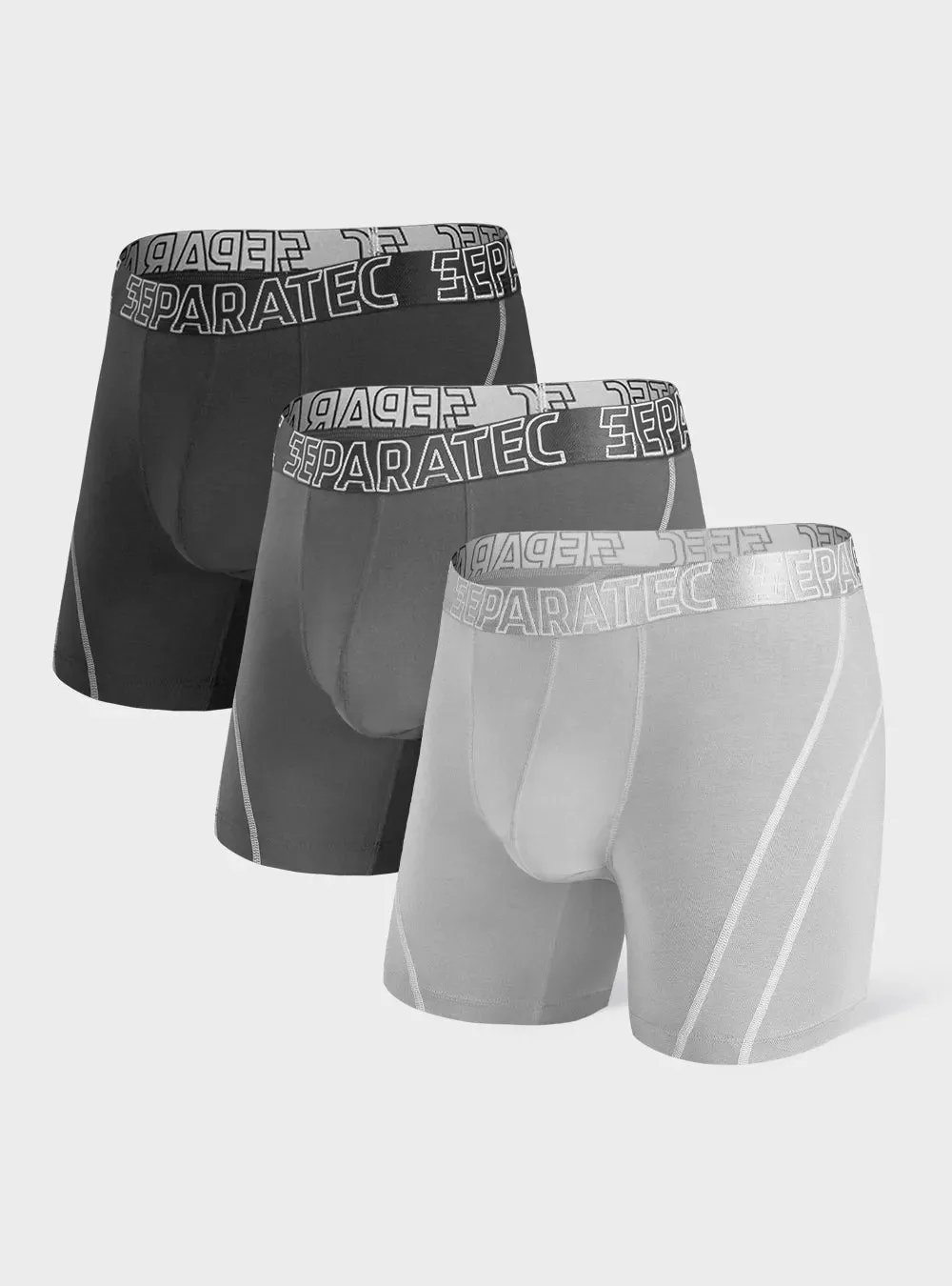 Stylish Bamboo Rayon Boxer Briefs 3 Pack