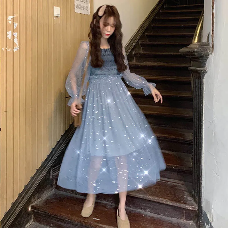 [@subbotinaaazz]  "CHIC STAR MESH" DRESS K060107REVIEW