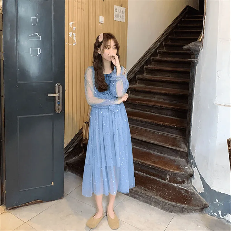 [@subbotinaaazz]  "CHIC STAR MESH" DRESS K060107REVIEW