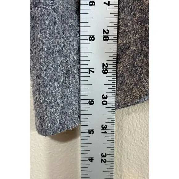 Super Soft Barefoot Dreams Cozy Chic Lite Circle Dark Gray Cardigan Women’s Medi