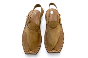 Tan Suede Peshawari Chappal - Sandals - Men's