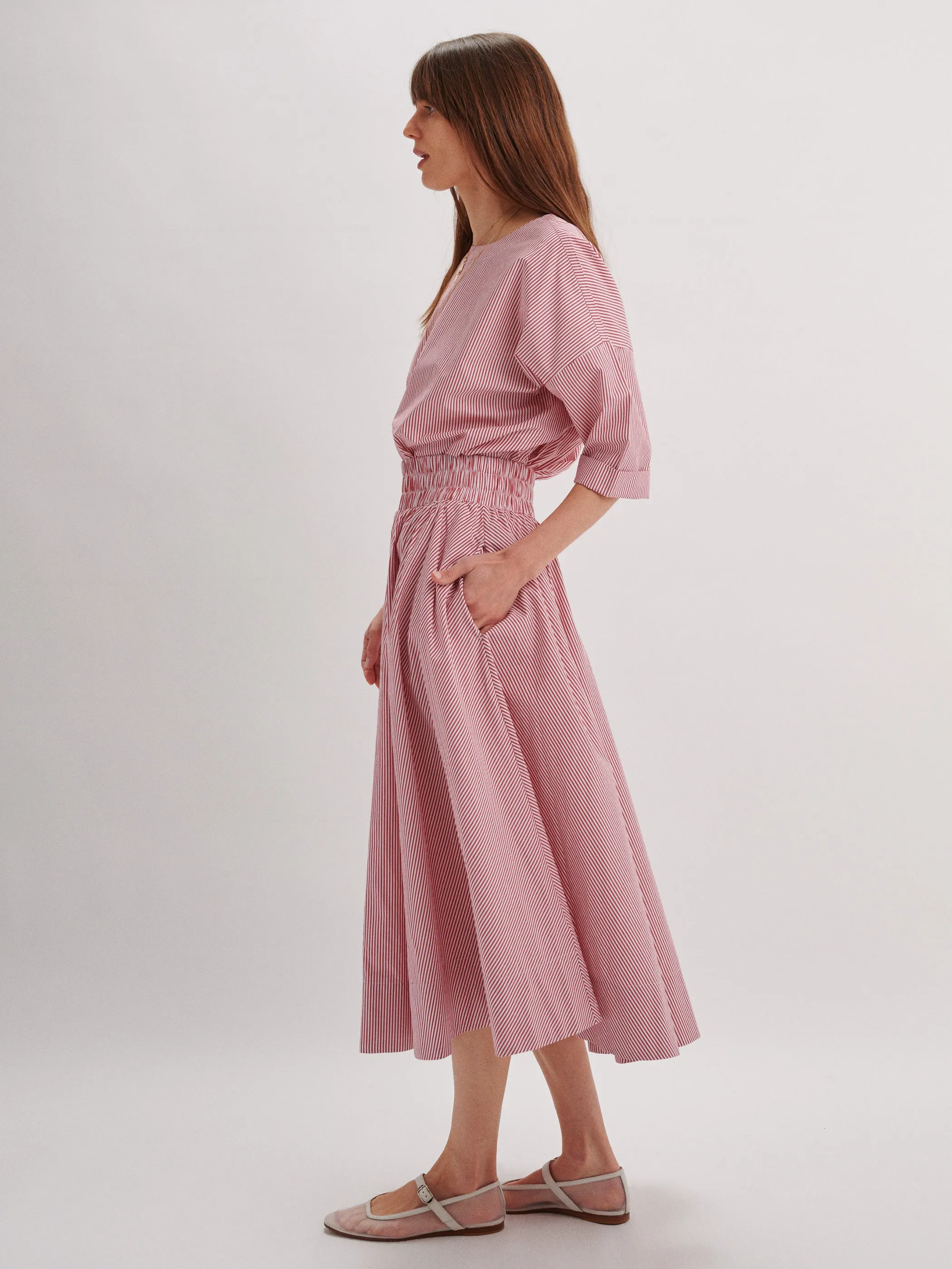 The Kyria Circle Skirt in Cotton Poplin