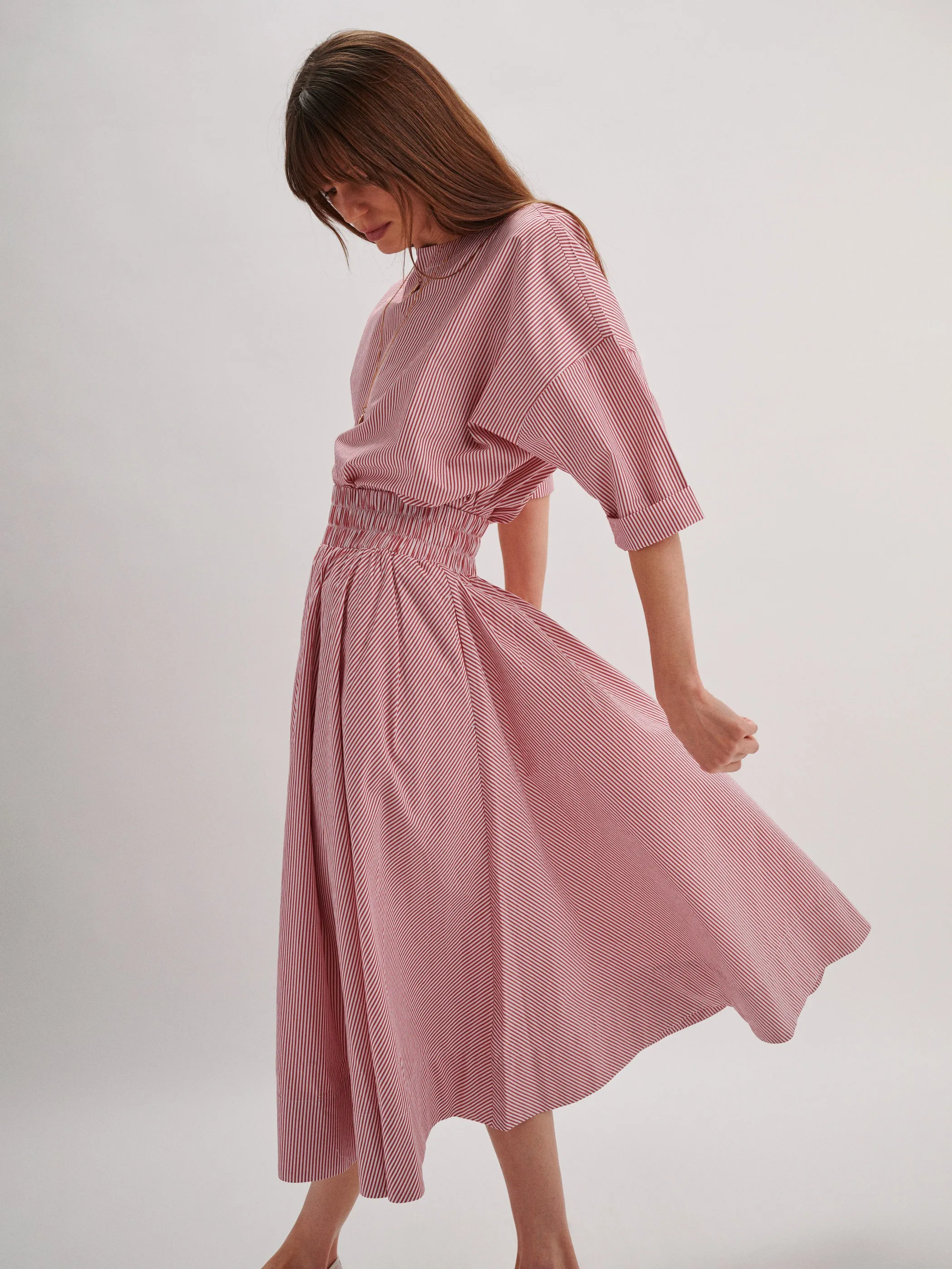 The Kyria Circle Skirt in Cotton Poplin