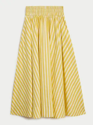 The Kyria Circle Skirt in Cotton Poplin
