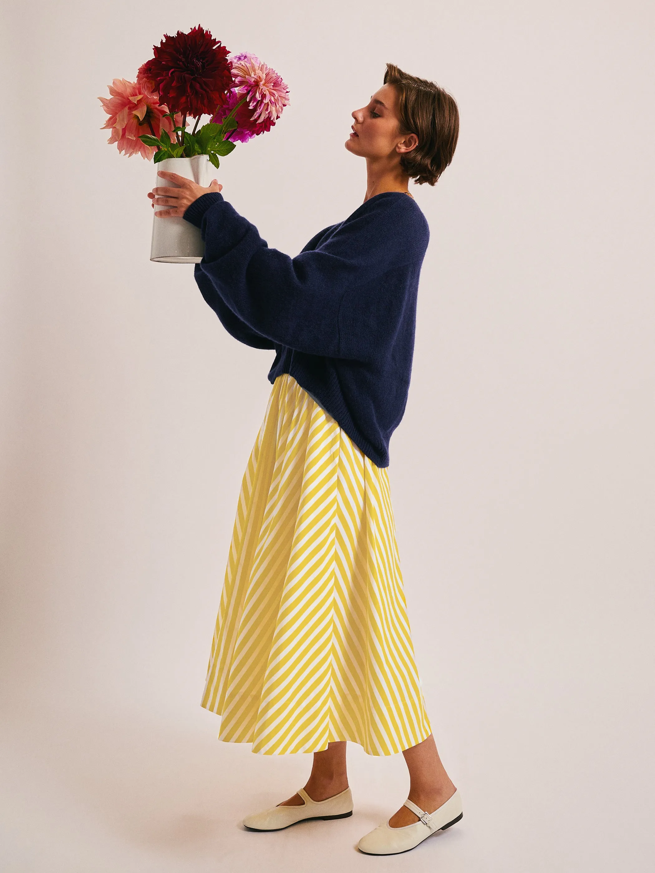 The Kyria Circle Skirt in Cotton Poplin