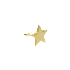 Tiny Star Stud Earring 14K