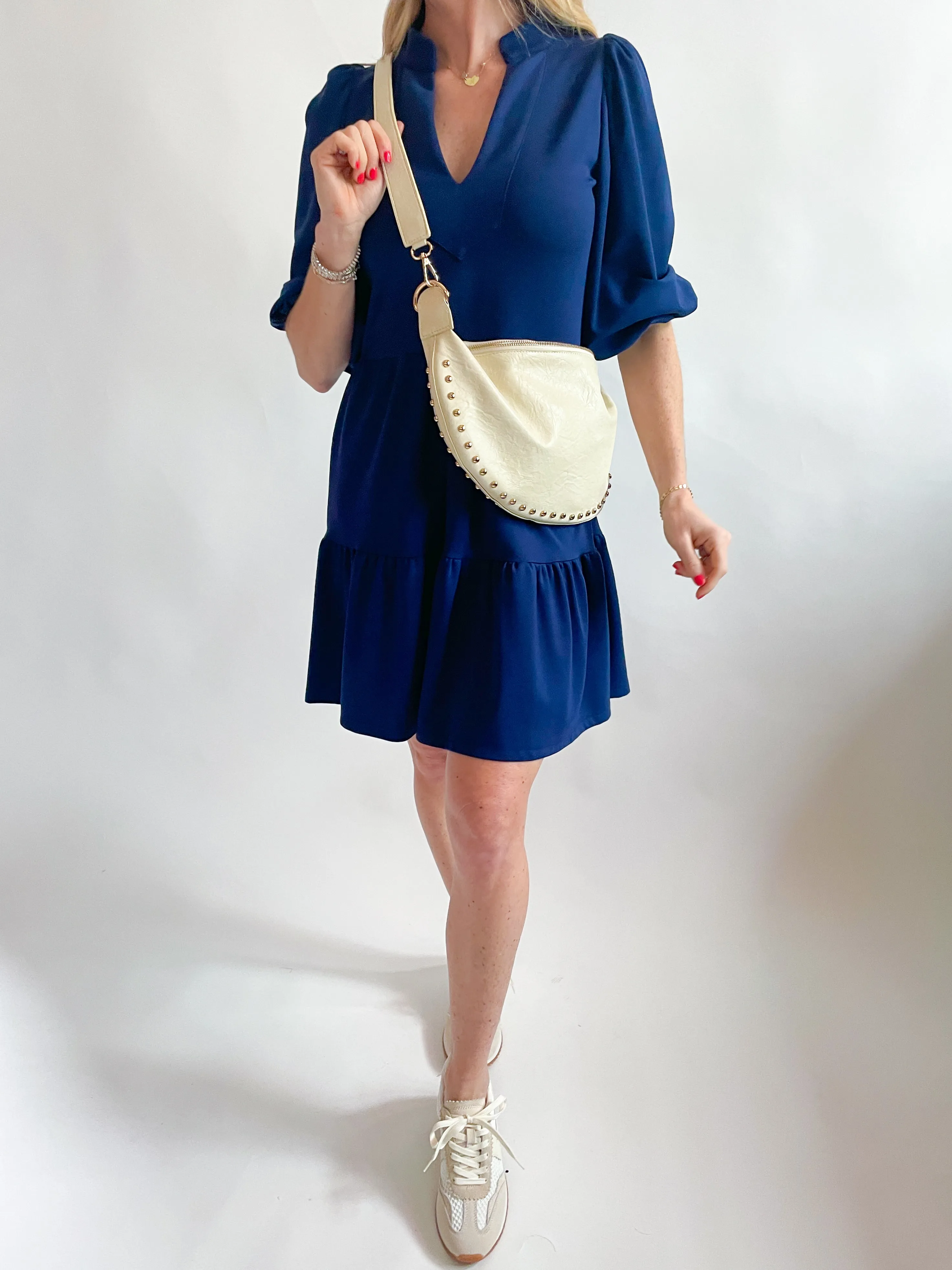 Tory Ponte Knit Mini Dress