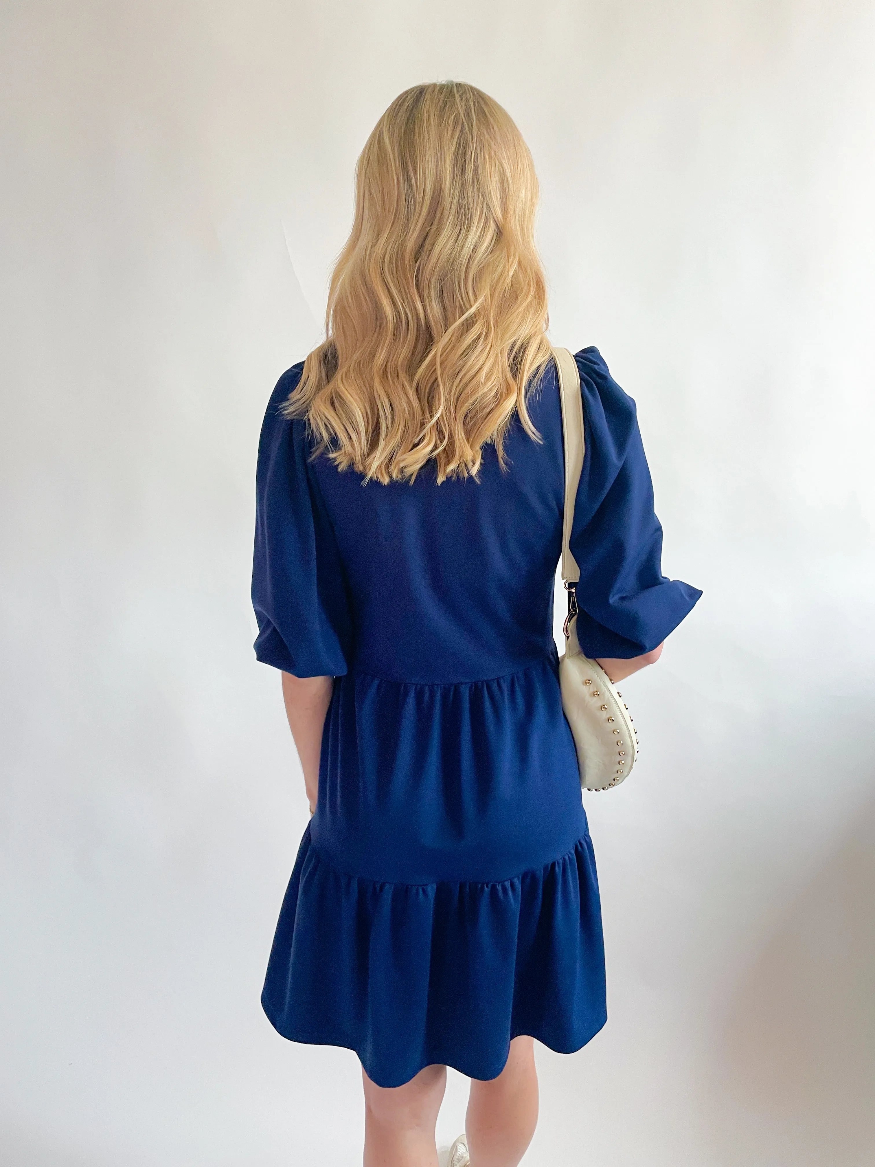 Tory Ponte Knit Mini Dress