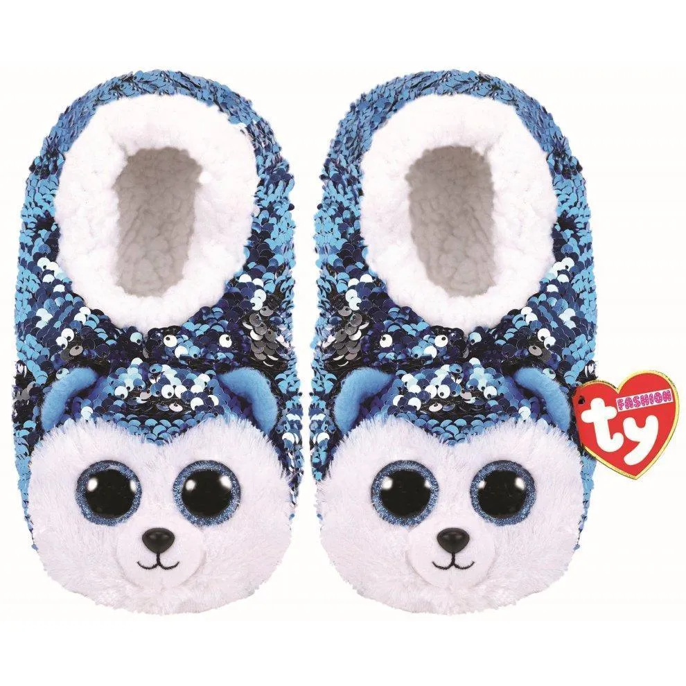 Ty Beanie Boos Slipper Socks - Slush The Husky