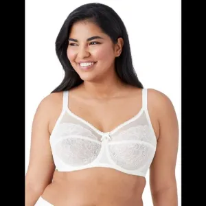 Wacoal Cream Retro Chic Full Figure Lace Underwire B…