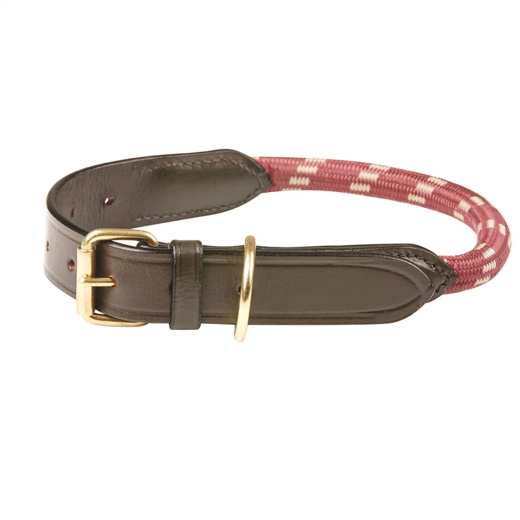 Weatherbeeta Rope Leather Dog Collar