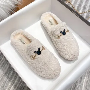 Women Stylish Casual Comfort Winter Fur Slippers