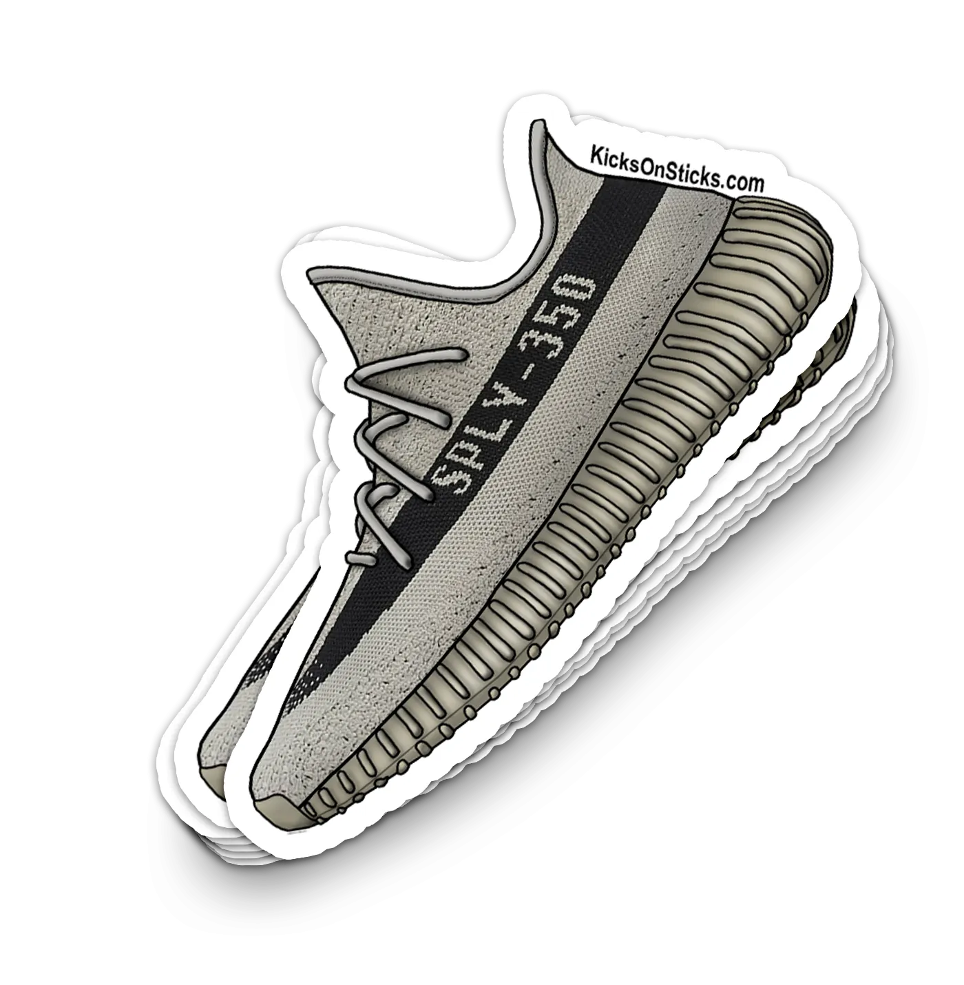 Yeezy 350 V2 "Slate" Sneaker Sticker