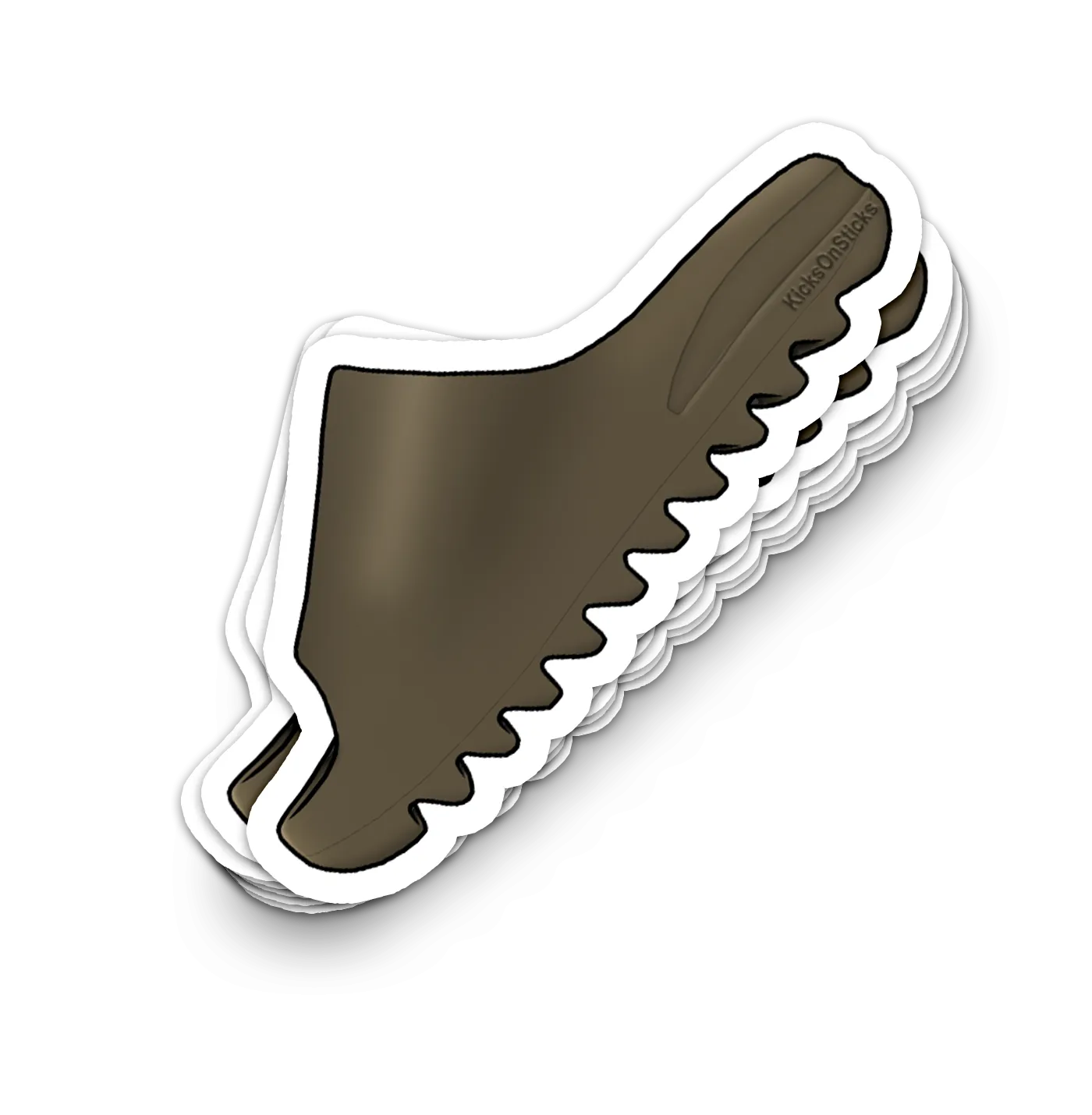 Yeezy Slide "Earth Brown" Sneaker Sticker